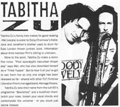 Tabitha Zu Press Clipping from 1992